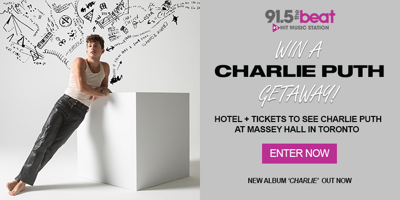 WIN a Charlie Puth Getaway from 91.5 The Beat!