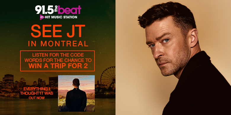 WIN A Trip to see JUSTIN TIMBERLAKE in Montreal – Enter Today!